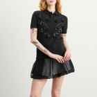 TOGA ARCHIVES Women's TOGA Embroidery Polo Shirt in Black