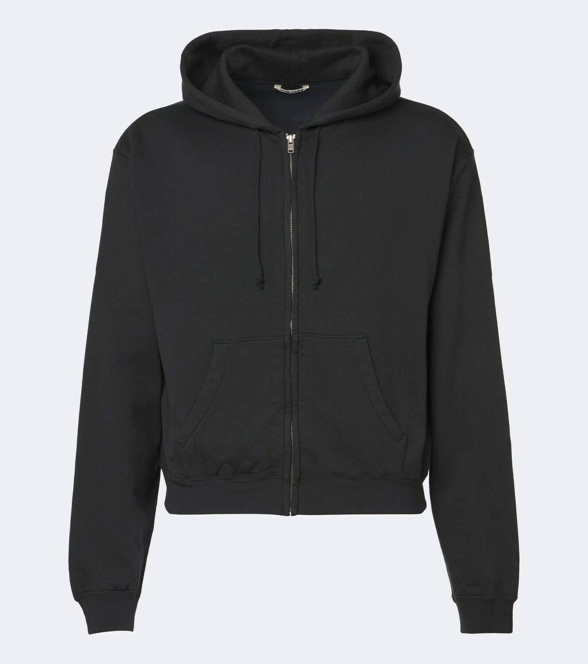 Auralee Cotton, wool, and silk zip-up hoodie