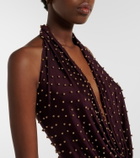 The New Arrivals Ilkyaz Ozel Agel embellished halterneck gown