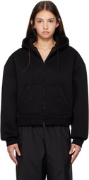WARDROBE.NYC Black Bonded Zip Hoodie