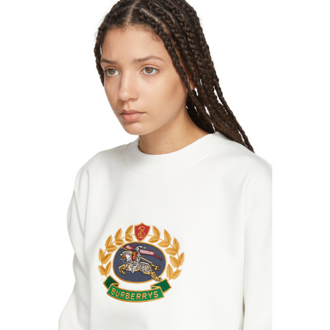 Burberry crest hot sale logo sweatshirt