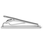 Hugo Boss - Toby Logo-Engraved Silver-Tone Tie Clip - Silver