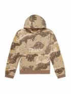 KAPITAL - Peckish Choco-Chip Printed Cotton Hoodie - Neutrals