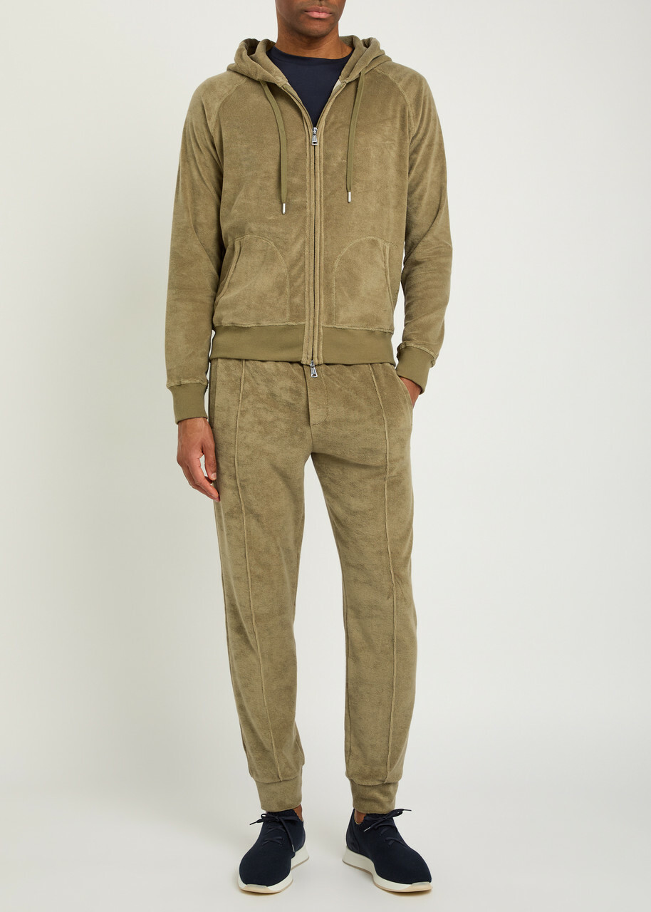 Aurélien Hooded Terry Jumper Khaki