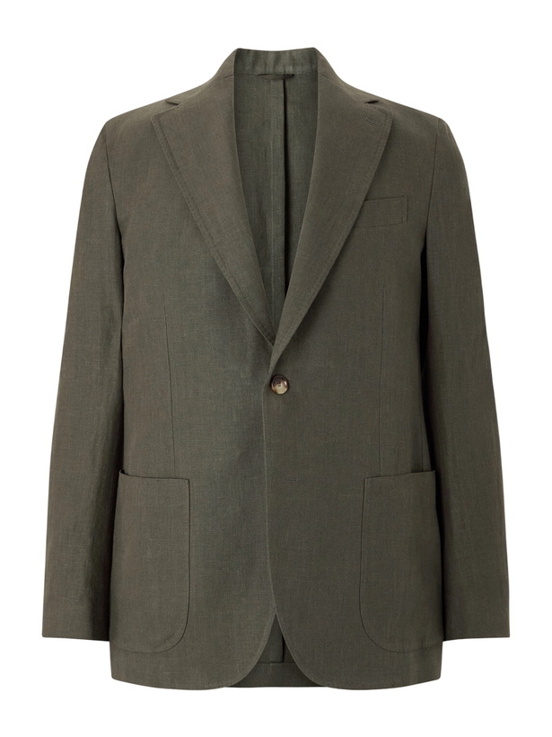 Photo: De Petrillo - Linen Blazer - Green
