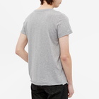 Saint Laurent Men's Archive Logo T-Shirt in Grey Marl