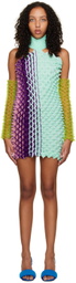 Chet Lo Blue Prism Minidress