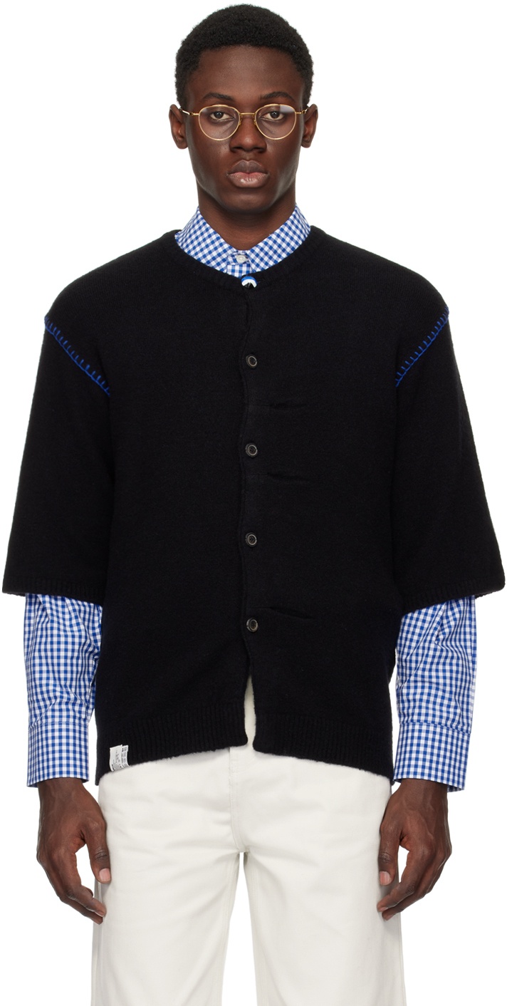 Ader Error Lembu checkered shirt - Black