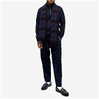 Fred Perry Men's Lambswool Tartan Scarf in Oxblood/Shaded Stone