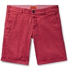 Barena - Linen and Cotton-Blend Shorts - Red