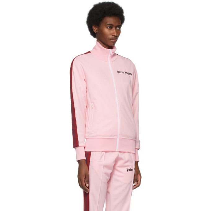 Palm Angels Pink and Burgundy Classic Track Jacket