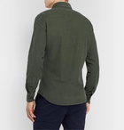 Boglioli - Slim-Fit Button-Down Collar Cotton-Corduroy Shirt - Green