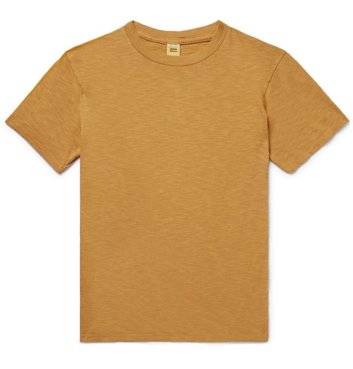 Photo: Velva Sheen - Slub Cotton-Jersey T-shirt - Men - Yellow