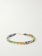 Peyote Bird - Marrakesh 14-Karat Gold Multi-Stone Beaded Bracelet