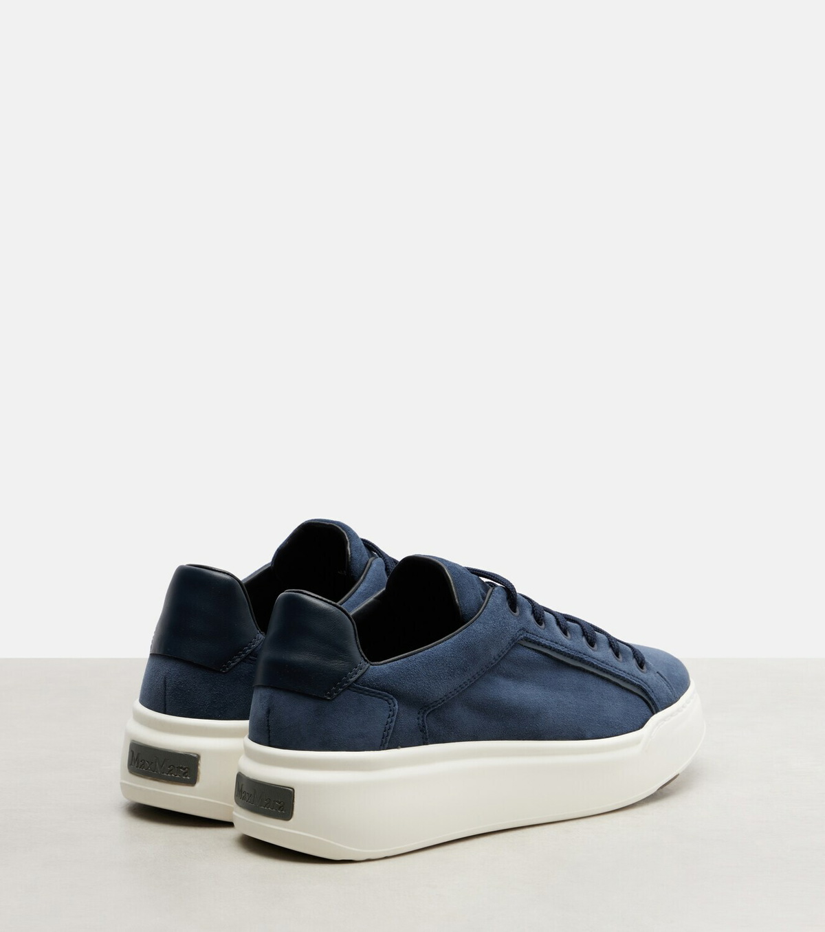 Max Mara Suede platform sneakers