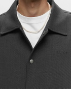 ølåf Wool Coach Jacket Grey Overshirts