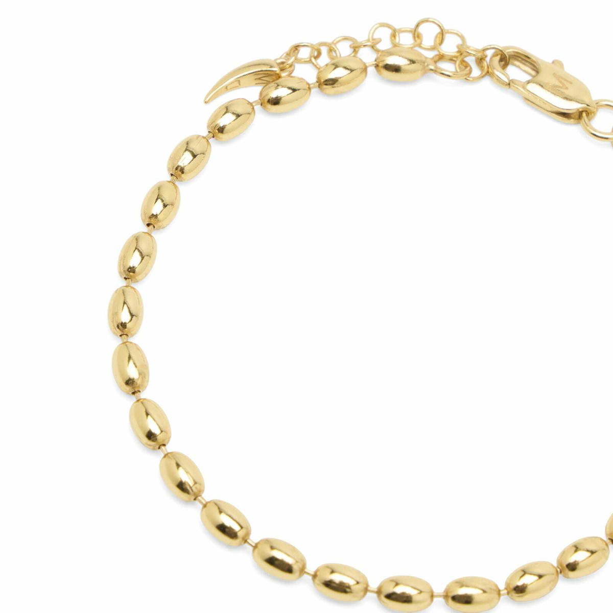 Missoma Women's Molten Olive Chain Bracelet in Gold
