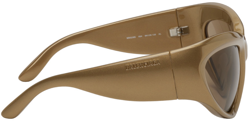 Balenciaga Gold Shield Sunglasses