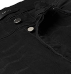 AMIRI - MX1 Skinny-Fit Panelled Distressed Stretch-Denim Jeans - Black