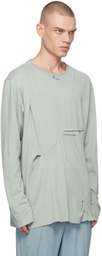 Kiko Kostadinov Green Ohne K-Dart Henley T-shirt