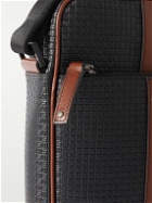 Serapian - Stepan 72 Leather-Trimmed Logo-Embossed Coated-Canvas Messenger Bag