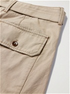 LEMAIRE - Belted Cotton-Canvas Shorts - Neutrals - M