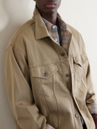 A.PRESSE - Silk and Cotton-Blend Piqué Jacket - Neutrals