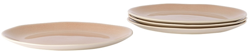 JAR CERAMISTES Pink Large Round Maguelone Plate Set