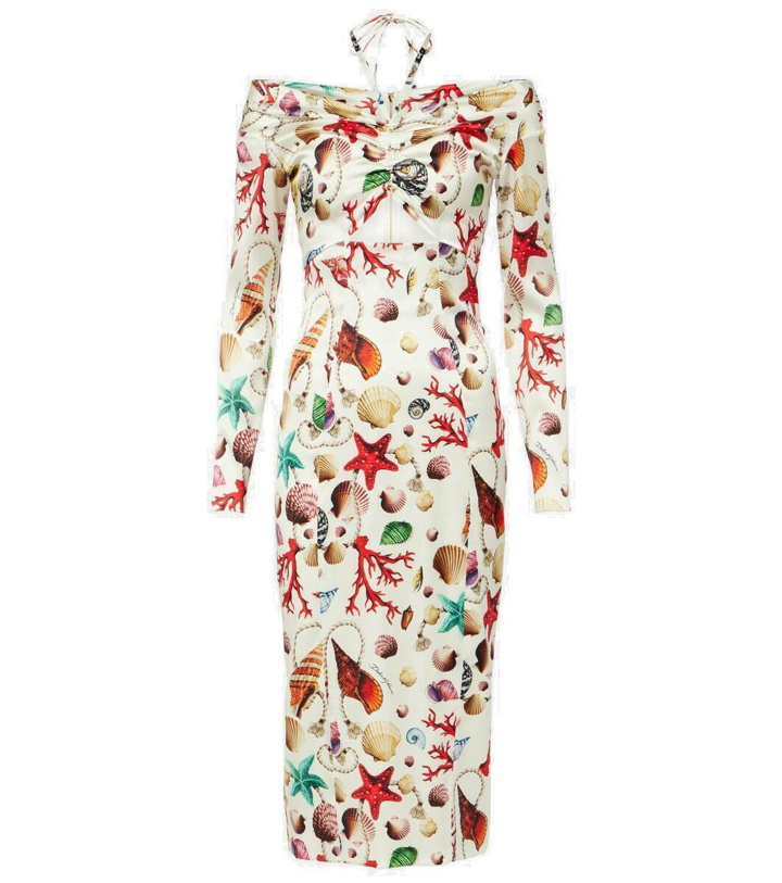 Photo: Dolce&Gabbana Capri printed silk-blend midi dress