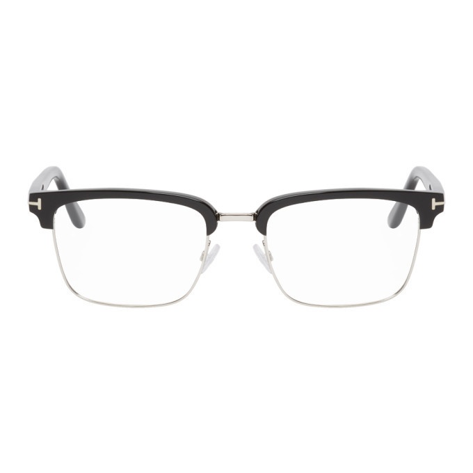 Photo: Tom Ford Black and Silver TF-5504 Glasses