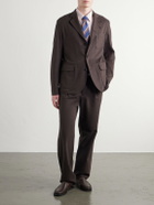 Oliver Spencer - Solms Cotton-Blend Herringbone Suit Jacket - Brown