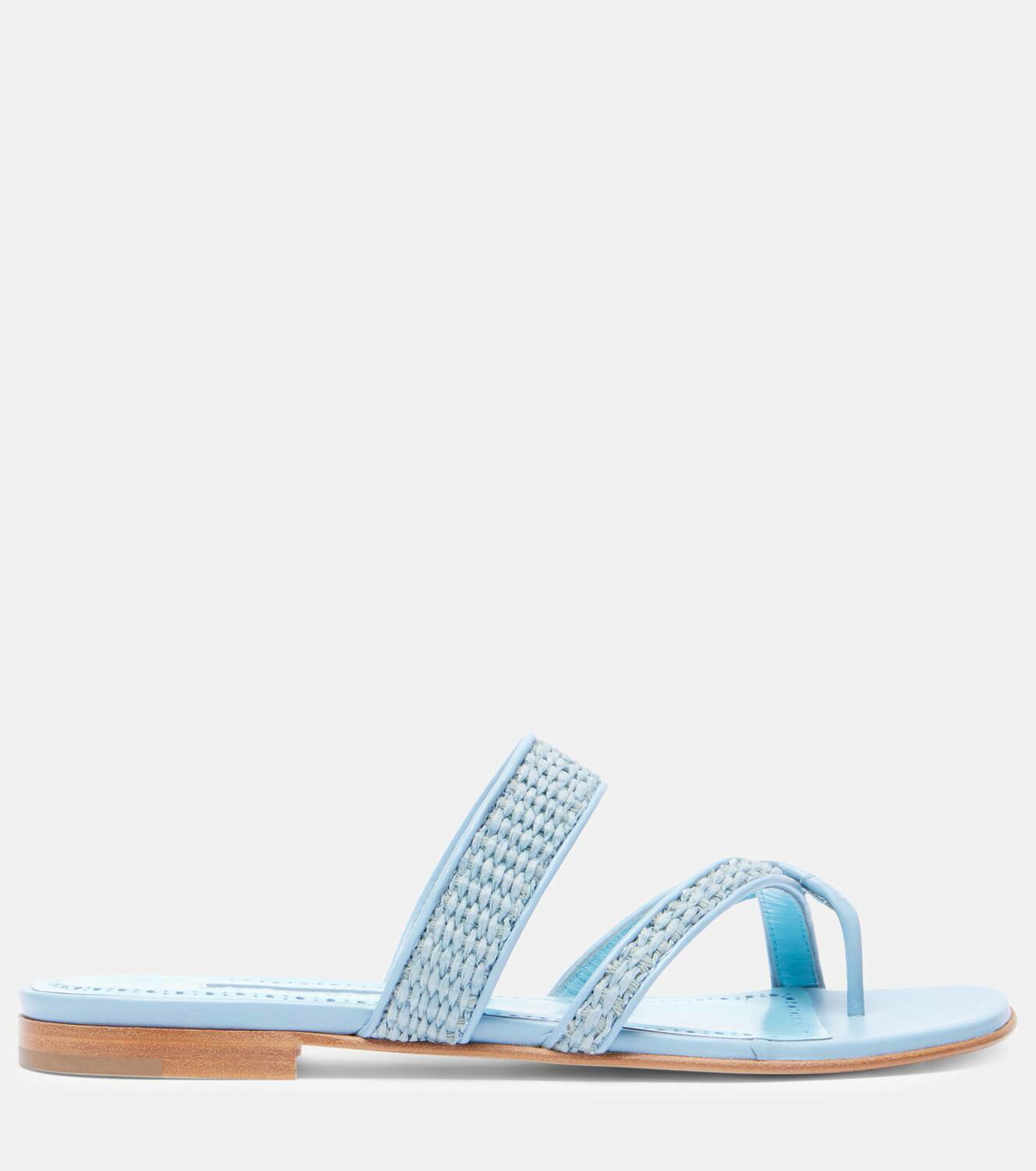 Manolo Blahnik Susara raffia thong sandals