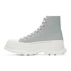 Alexander McQueen SSENSE Exclusive Grey Tread Slick Sneaker Boots