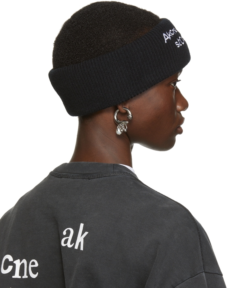 Acne Studios Black Logo Headband Acne Studios