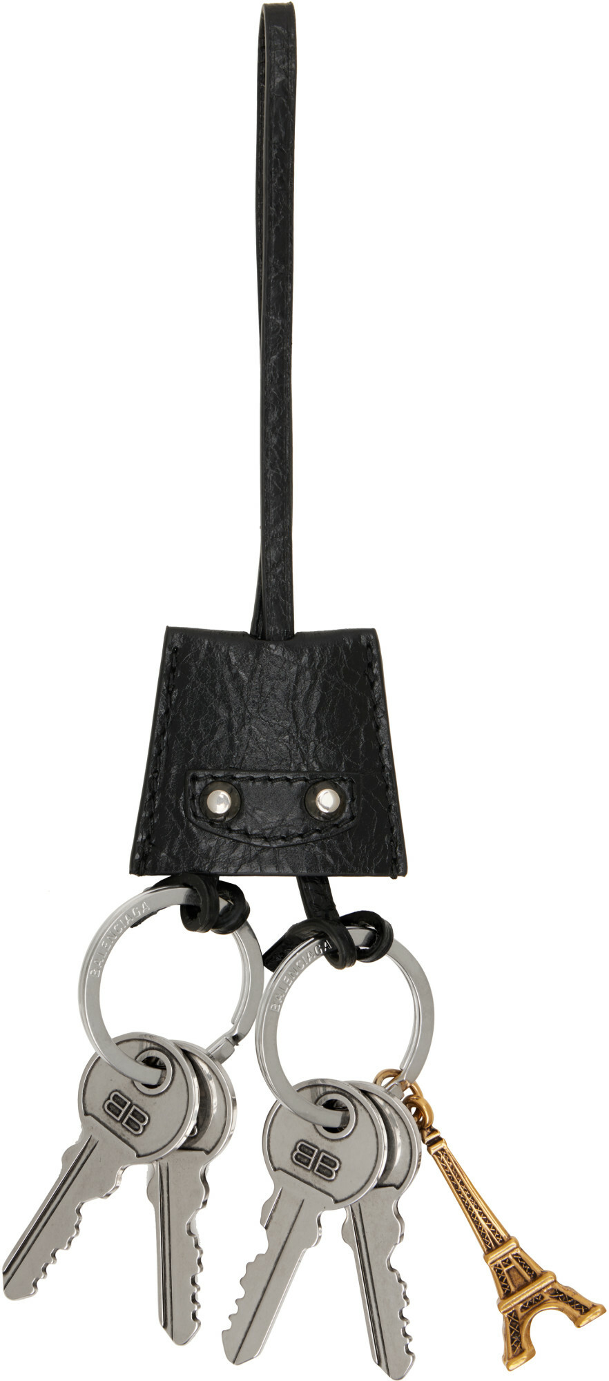 Balenciaga Black 'Le City Charm Eiffel' Keychain
