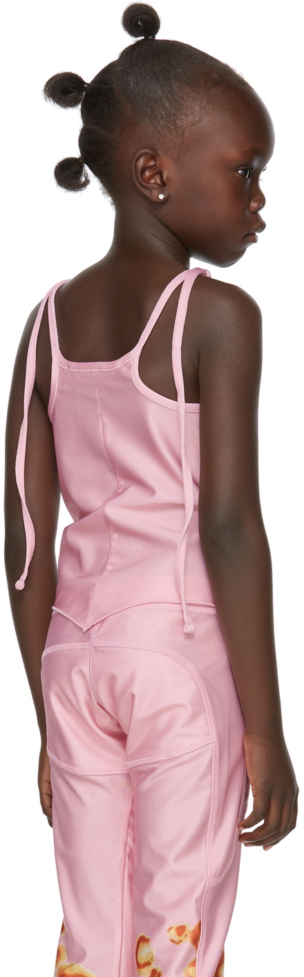 Charlotte Knowles SSENSE Exclusive Kids Pink Halcyon Tank Top