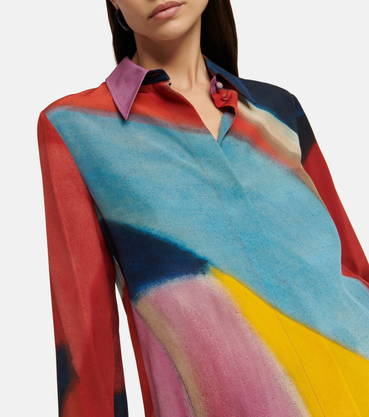 Chloe - Printed silk crêpe de chine shirt