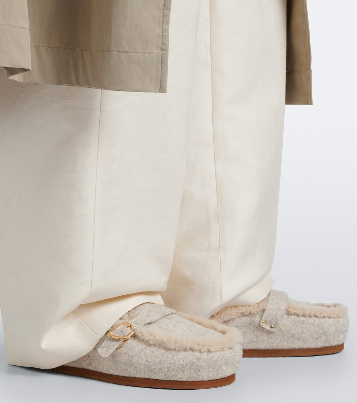 Ancient Greek Sandals Vasilitsa shearling-lined mules