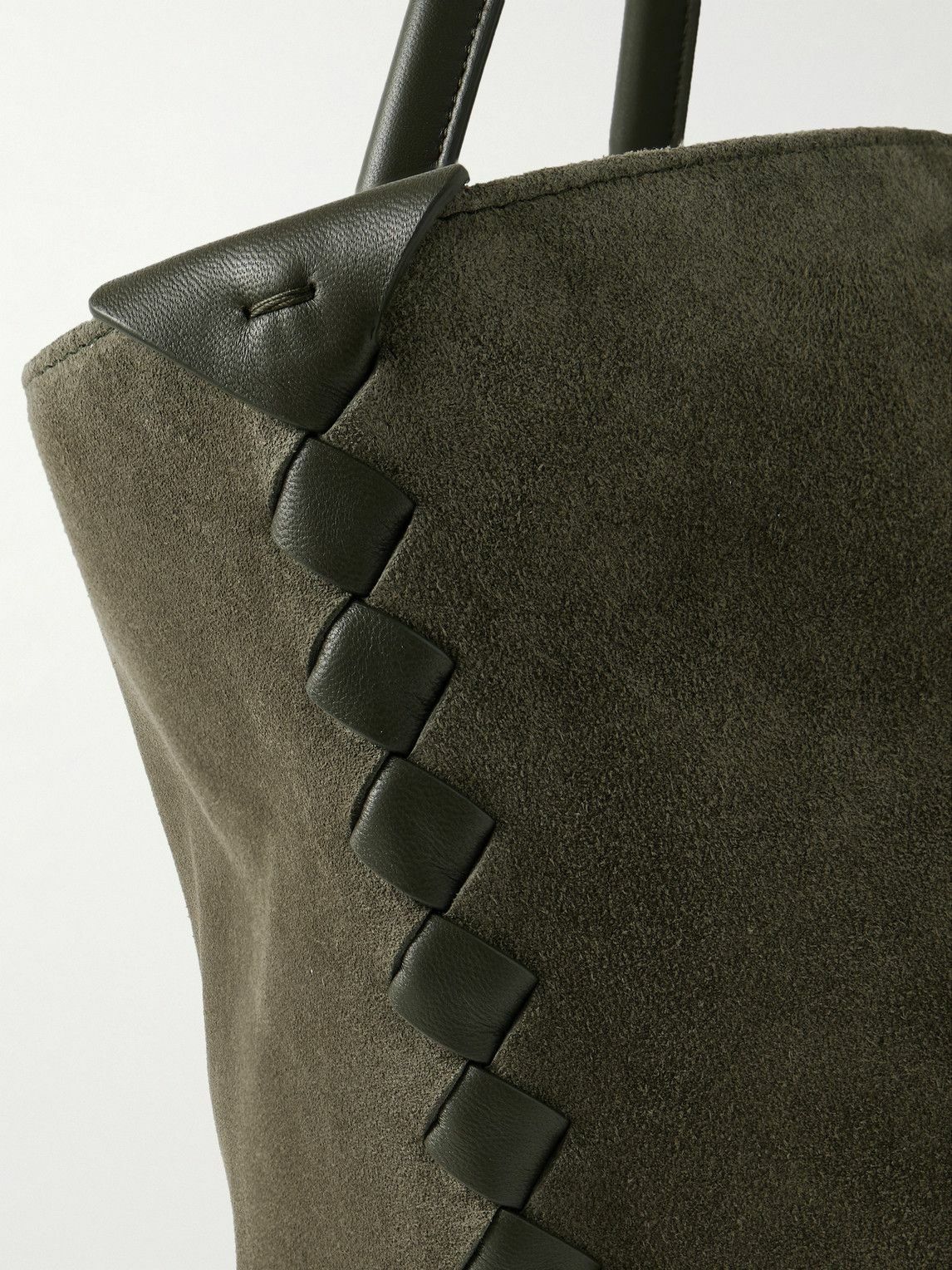 Bottega Veneta - Cabat Large Leather-Trimmed Suede Tote Bottega Veneta