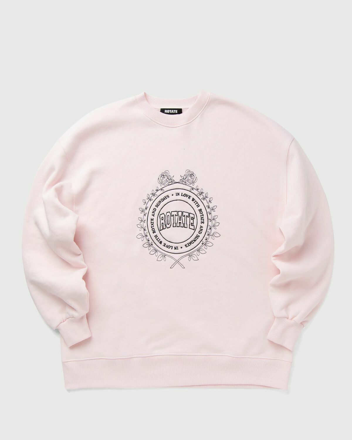 ROTATE Birger Christensen HEAVY SWEAT CREWNECK pink Womens Sweatshirt