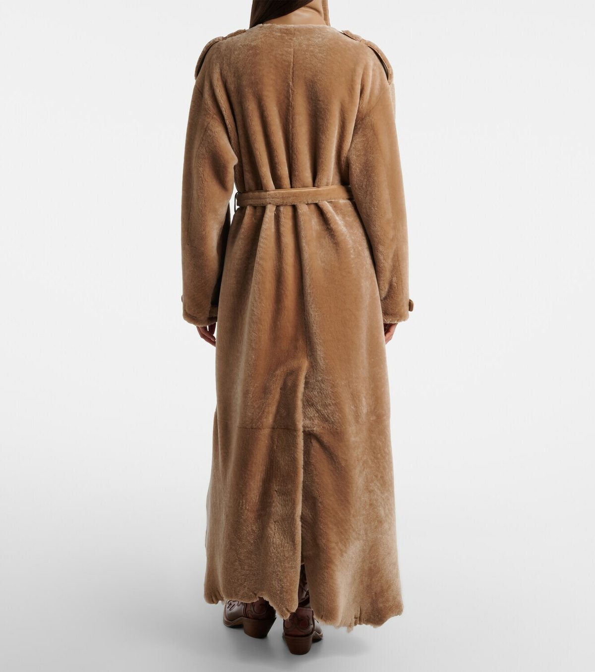 Gabriela Hearst Tellus double-breasted shearling coat