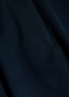 Studio Nicholson Peached Wide-leg Cotton-twill Trousers Navy