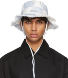 Jacquemus Blue & White 'Le Bob Artichaut' Hat