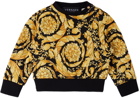 Versace Baby Black & Gold Barocco Sweatshirt