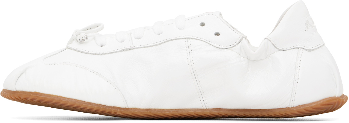 ABRA White Ballerina Leather Sneakers