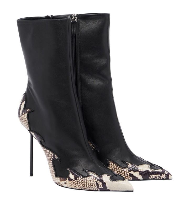Photo: Paris Texas Lidia Queen of Hearts leather ankle boots
