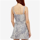Oceanus Women's Callie Print Mini Dress in Leopard