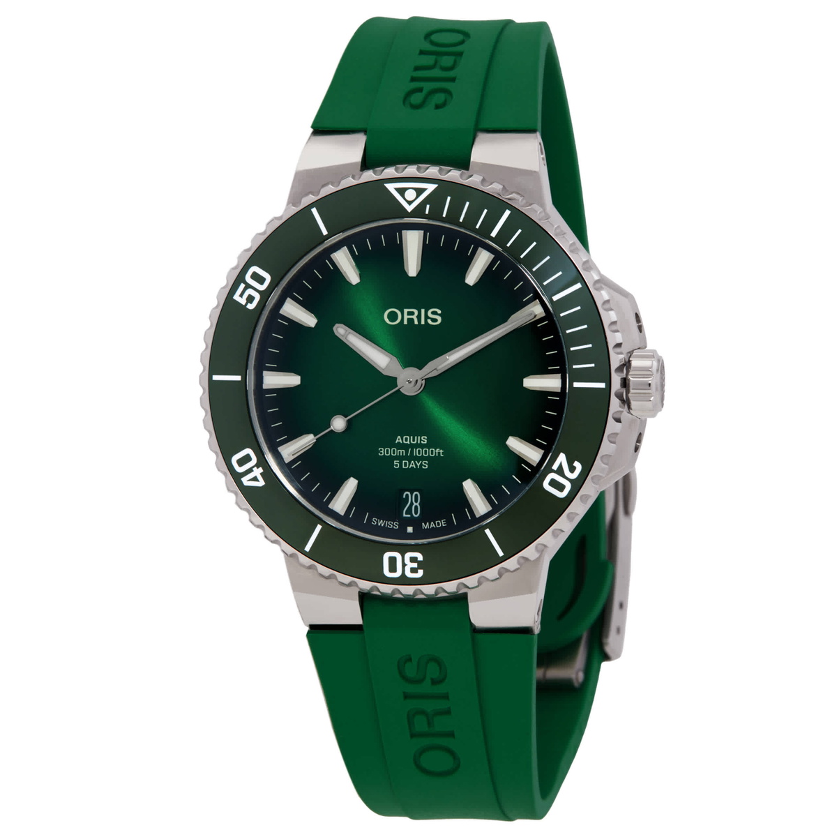 Oris Aquis Date Automatic Green Dial Mens Watch 01 400 7790 4157-07 4 23 47EB