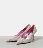 Jimmy Choo Love 65 glitter pumps