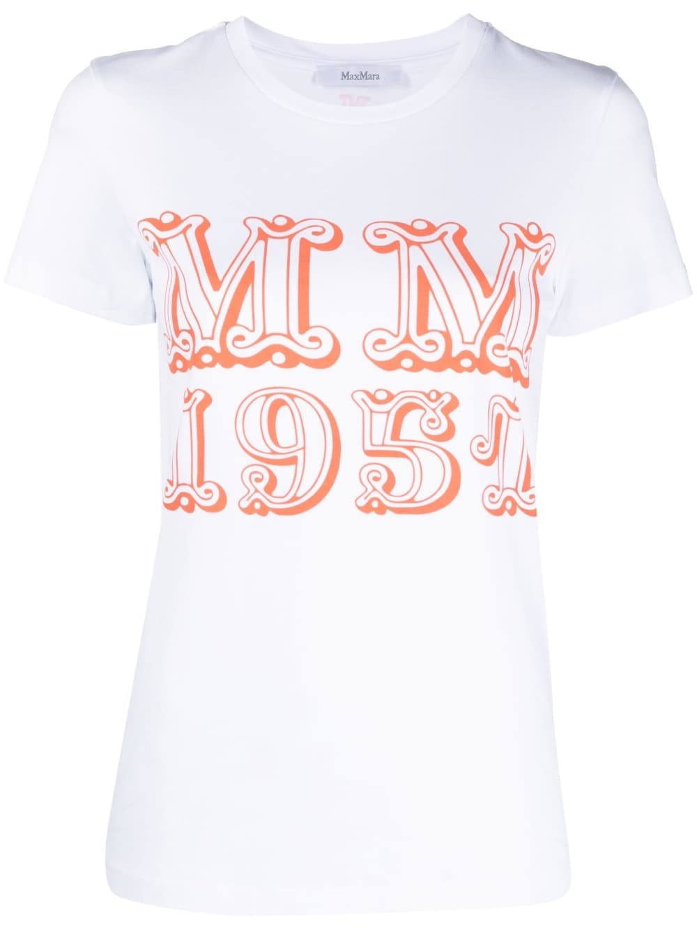 MAX MARA - Logo Cotton T-shirt Max Mara